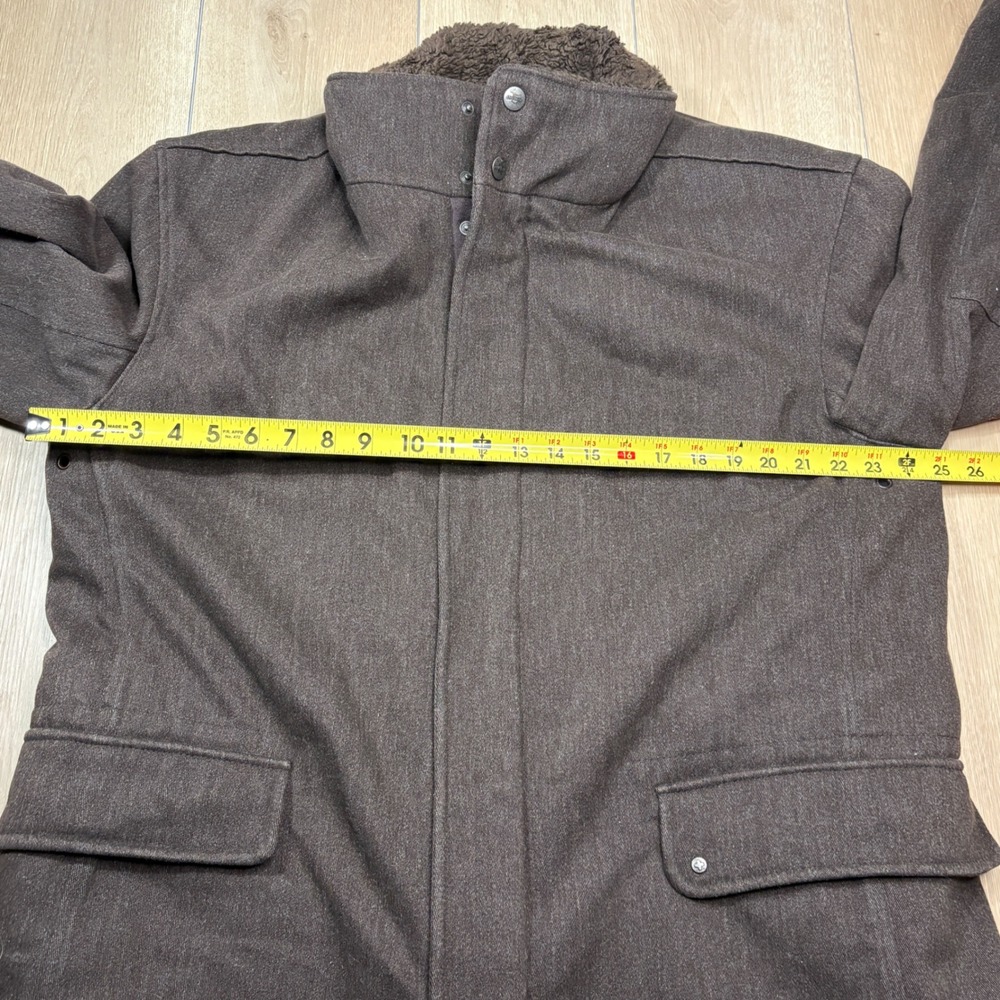 Strellson Swiss Cross Wool Edition Men Brown Field Jacket Quilted Utility 54 XXL - Picture 9 of 12